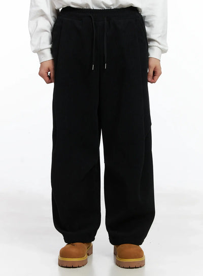 basic-corudoy-fleece-sweatpants-id515 / Black