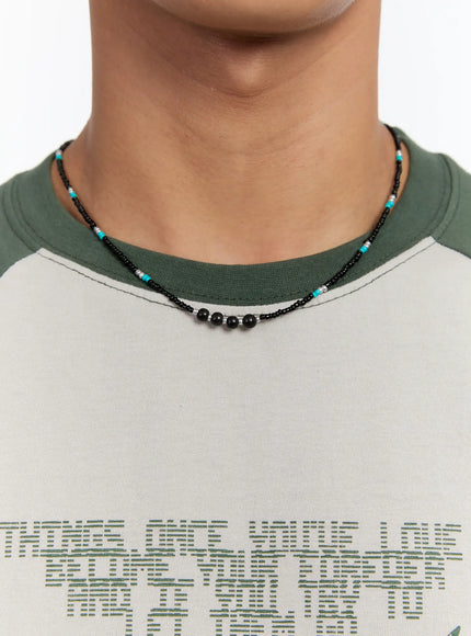 chich-beaded-necklace-is529 / Black