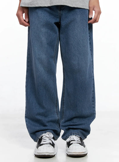 mens-standard-loose-fit-jeans-io506 / Blue