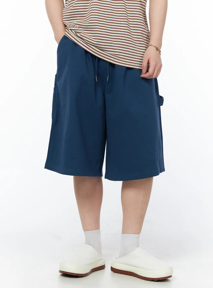 mens-relaxed-fit-bermuda-shorts-blue-iy522 / Blue