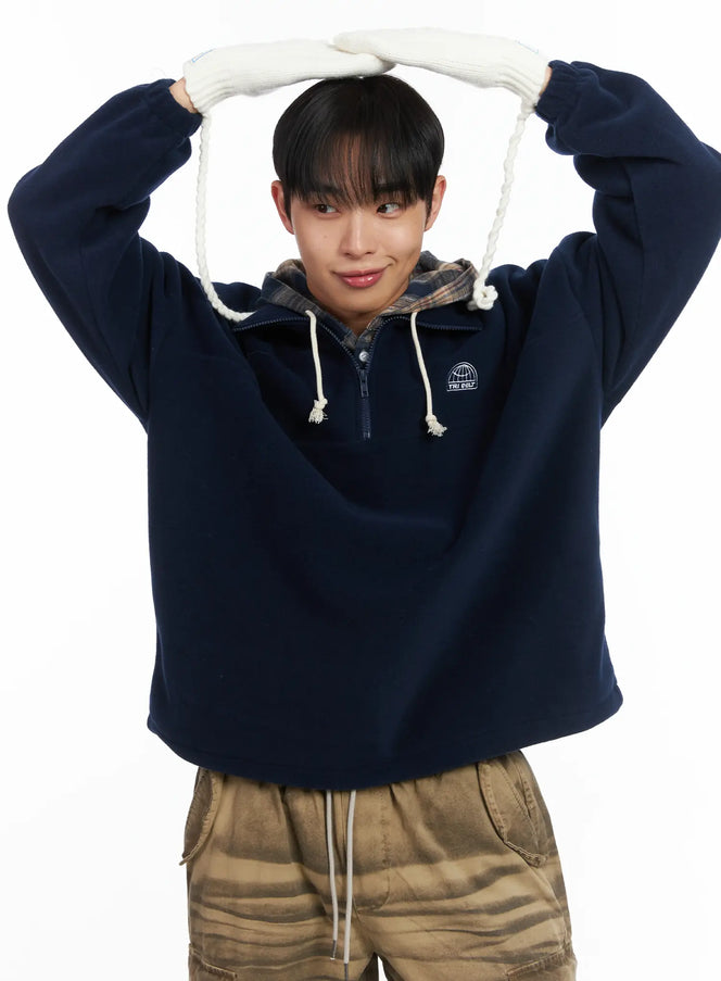 simple-graphic-quarterzip-id515 / Dark blue