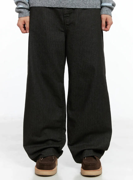 mens-textured-dark-jeans-in518-1 / Dark brown