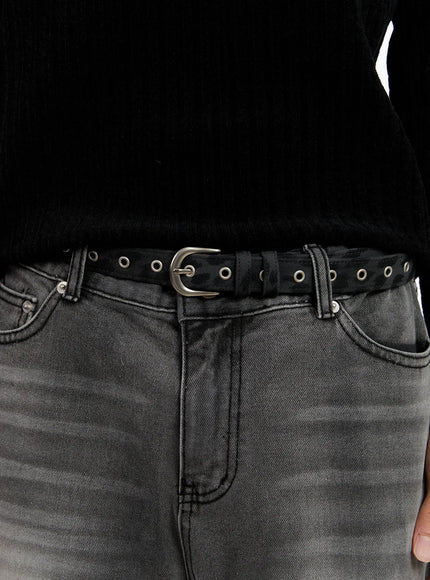 stylish-punk-belt-in528 / Dark gray