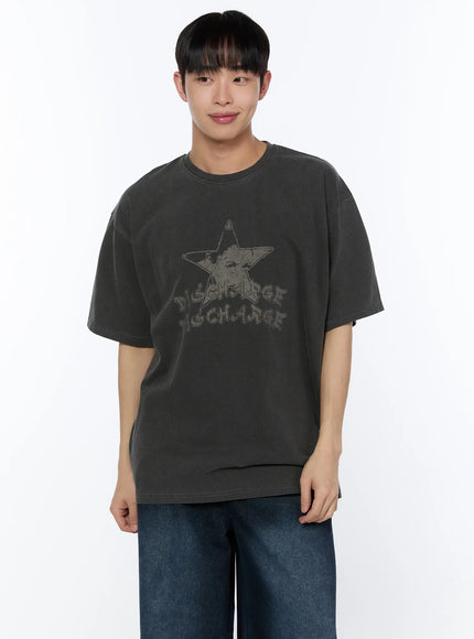 mens-abstract-graphic-t-shirt-ia520 / Dark gray