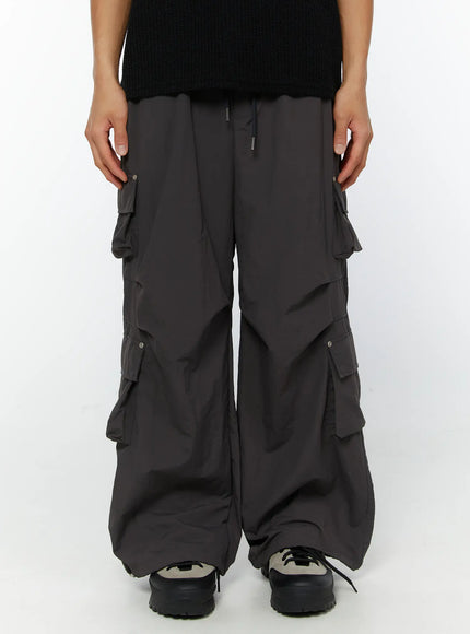 mens-utility-pocket-cargo-pants-iy508 / Dark gray