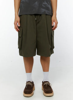 mens-cargo-bermuda-shorts-iy514 / Dark green