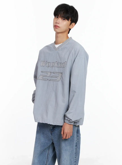 mens-pigment-windbreaker-pullover-is519 / Gray