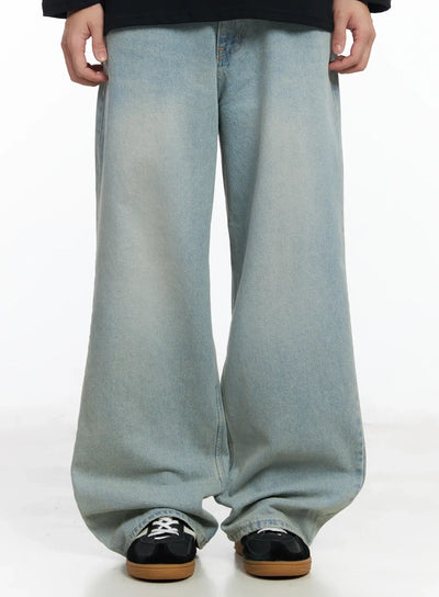 mens-wide-leg-jeans-light-blue-if517 / Light blue