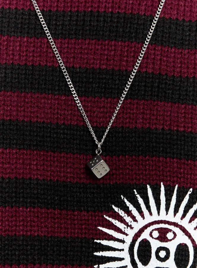 mens-cube-necklace-is529 / Silver