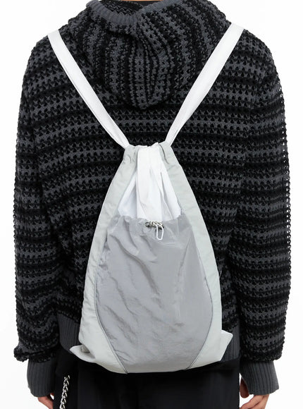 drawstring-backpack-io506 / White