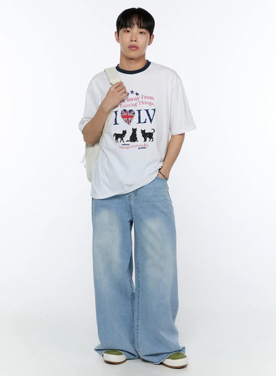 mens-graphic-round-neck-t-shirt-ia520 / White