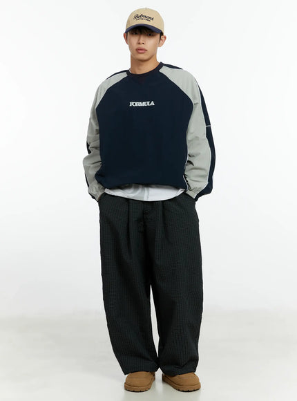 mens-racing-nylon-colorblock-drawstring-sweatshirt-if511