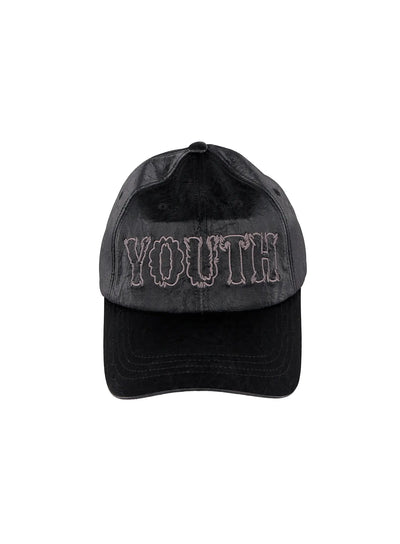 crackle-faux-leather-youth-cap-id524