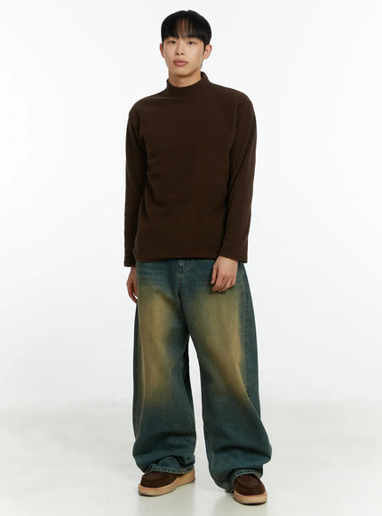 mens-warm-fleece-mock-neck-pullover-if510