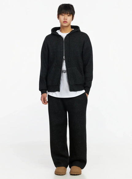 mens-double-zip-knit-hooded-jacket-ij527