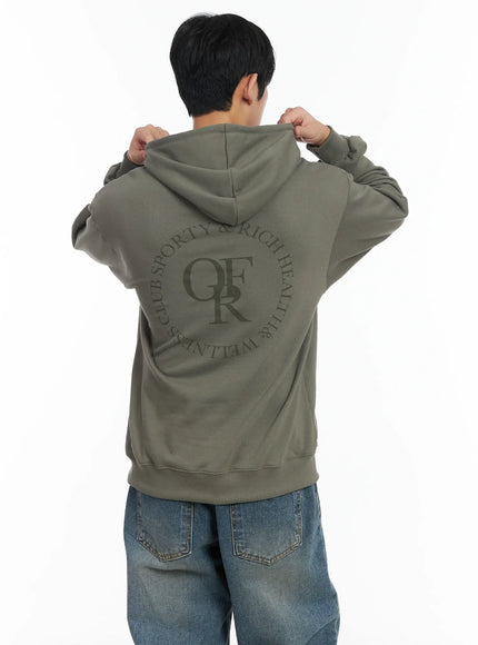 mens-graphic-hoodie-if516 / Dark green