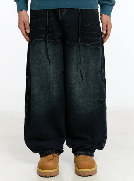 mens-snap-baggy-jeans-dark-blue-im502