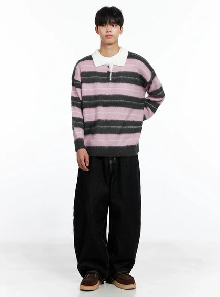 mens-striped-knit-sweater-light-pink-is519