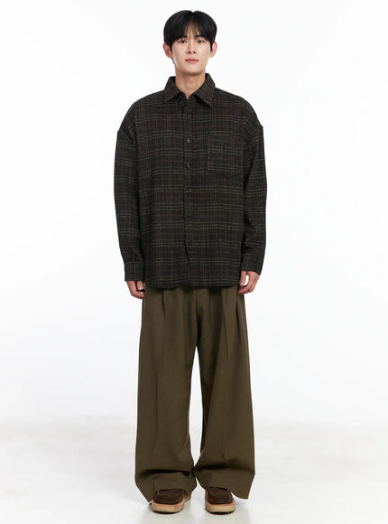 mens-ueban-wool-checkered-long-sleeve-jacket-ij521