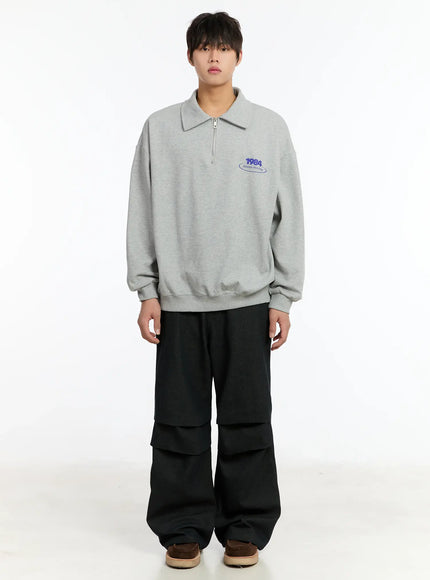 Men's 1984 Half Zip-Up Collar Sweatshirt IM502