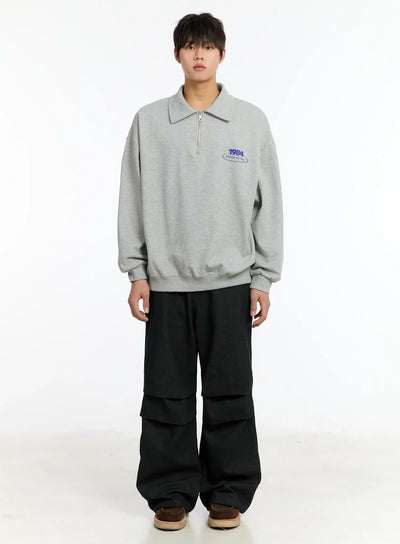 Men's 1984 Half Zip-Up Collar Sweatshirt IM502