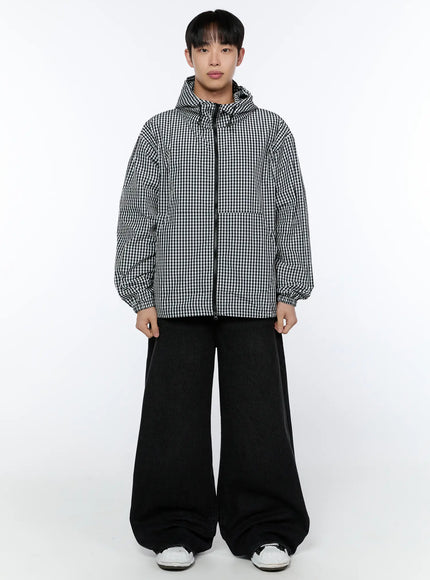 mens-checkered-hooded-jacket-ia520