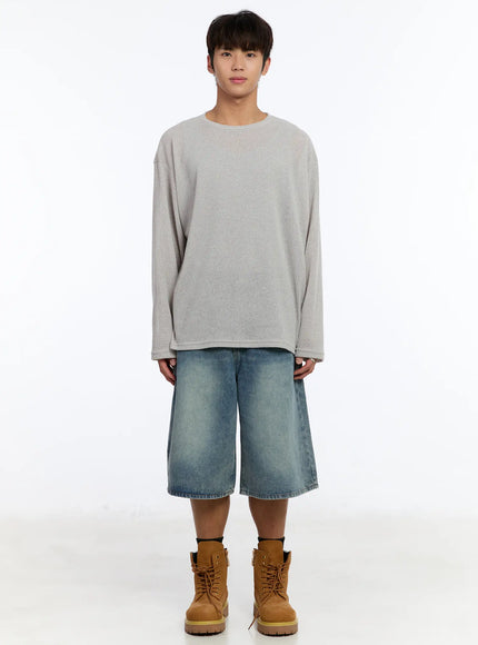 mens-waffle-knit-long-sleeve-top-im530