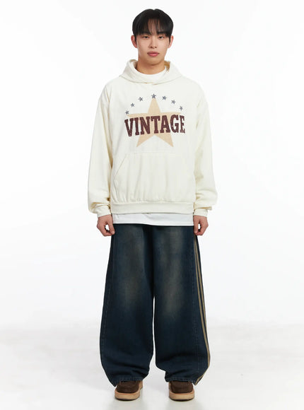 Vintage Print Graphic Hoddie ID515