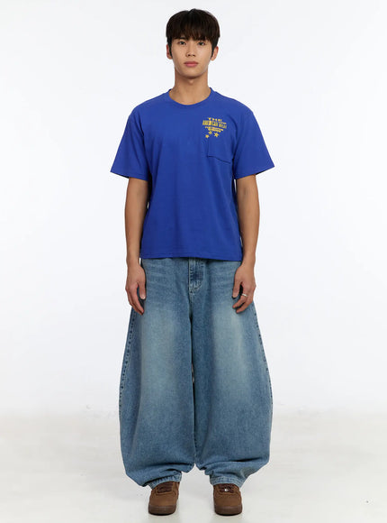 Men's Wide Leg Balloon Jeans IM530