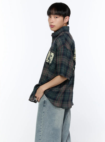 mens-plaid-graphic-short-sleeve-shirt-ia520