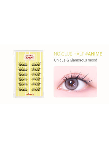 TOKTOKHARA No Glue Half Eyelash (24pcs)