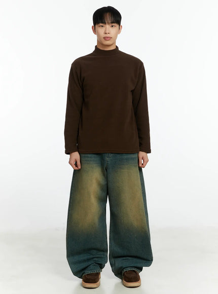 mens-warm-fleece-mock-neck-pullover-if510