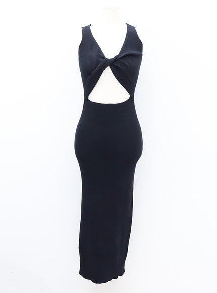 Front Cut Out Maxi Sleeveless Dress IM5