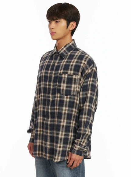 Men's Plaid Shirt IJ514