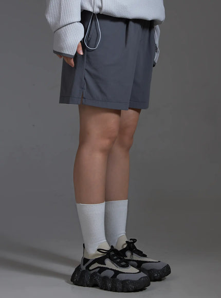 Casual Sporty Stretch Running Shorts (Dark Gray) IO517