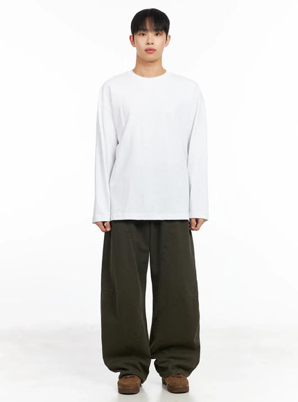 Men's Wide-Fit Cotton Pants IM511