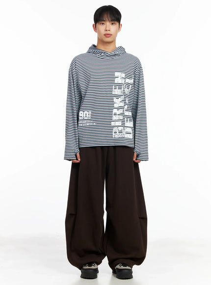 Men's  Striped Graphic Hoodie IM516