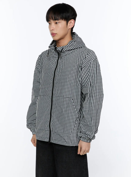 mens-checkered-hooded-jacket-ia520