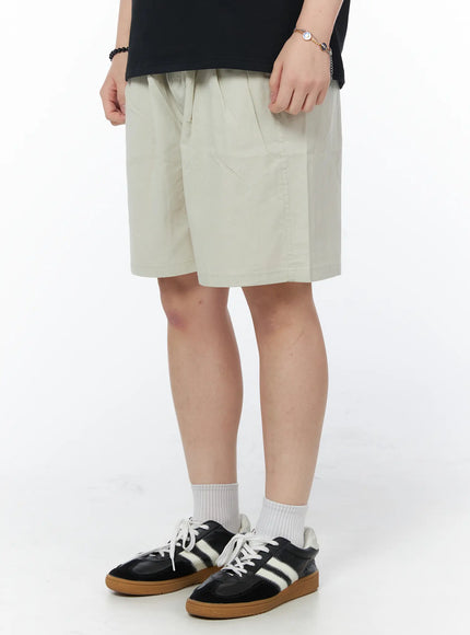 mens-casual-pintuck-shorts-light-beige-iy522