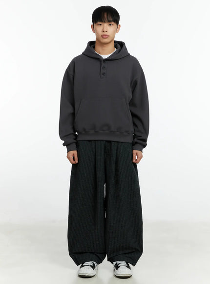 mens-mini-check-pattern-pin-tuck-wide-parachute-pants-if511