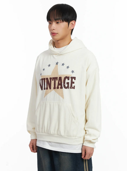 Vintage Print Graphic Hoddie ID515