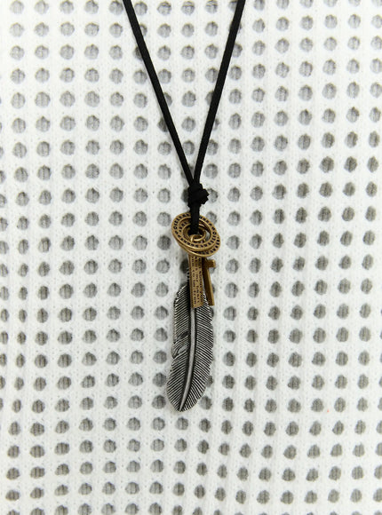 Rustic Feather Necklace IS529