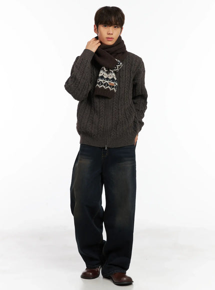 nordic-pattern-knit-scarf-id511