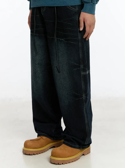 mens-snap-baggy-jeans-dark-blue-im502