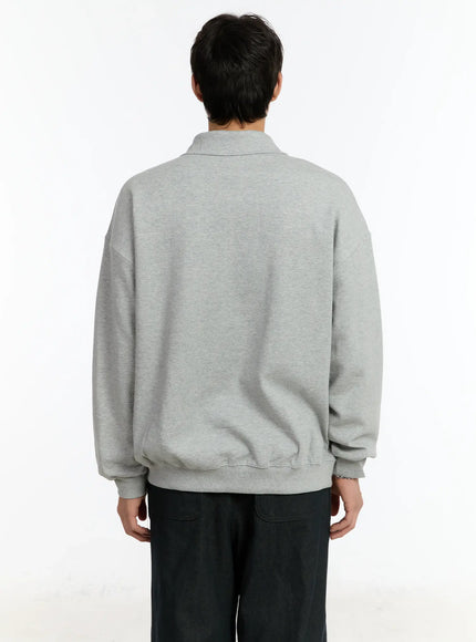 Men's 1984 Half Zip-Up Collar Sweatshirt IM502