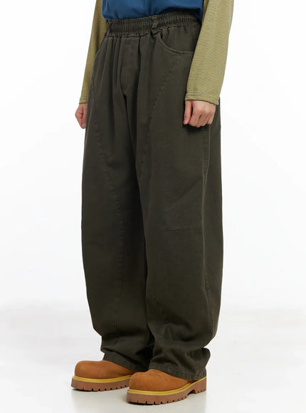 Men's Wide-Fit Cotton Pants IM511