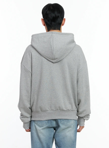 Men's Graphic Magazine Zip-Up Hoodie IN518