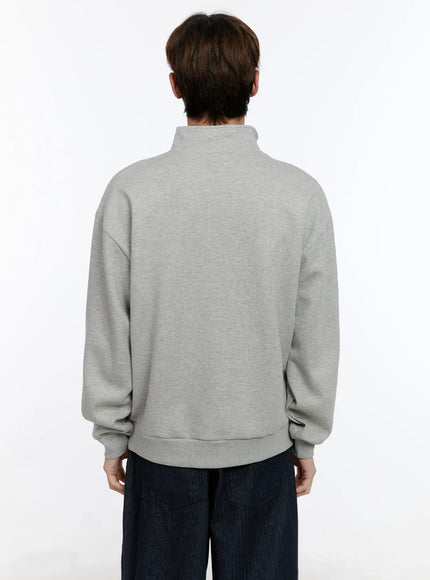 Men's Half-Zip Contrast Pullover IN512