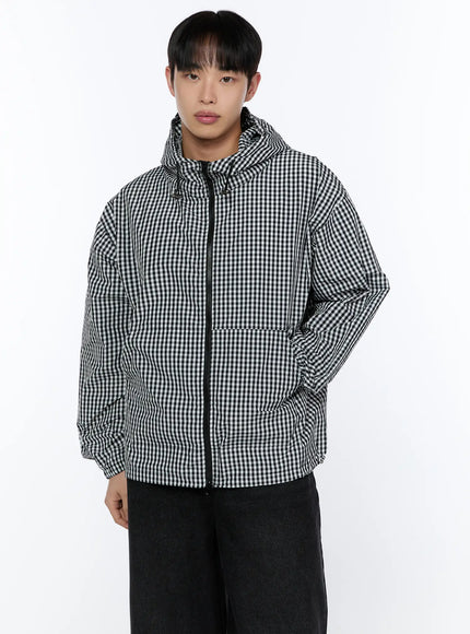 mens-checkered-hooded-jacket-ia520