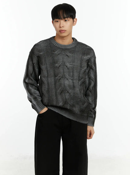 mens-vintage-washed-cable-knit-pullover-sweater-if511
